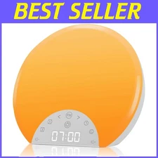 Kids Wake Up Light with 7 Nature Sounds, Snooze, Sleep Aid