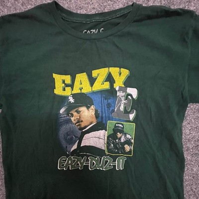 Eazy-E T-Shirt Mens YXL Green Rap Tee Eazy-Duz-It Graphic Cotton Short Sleeve