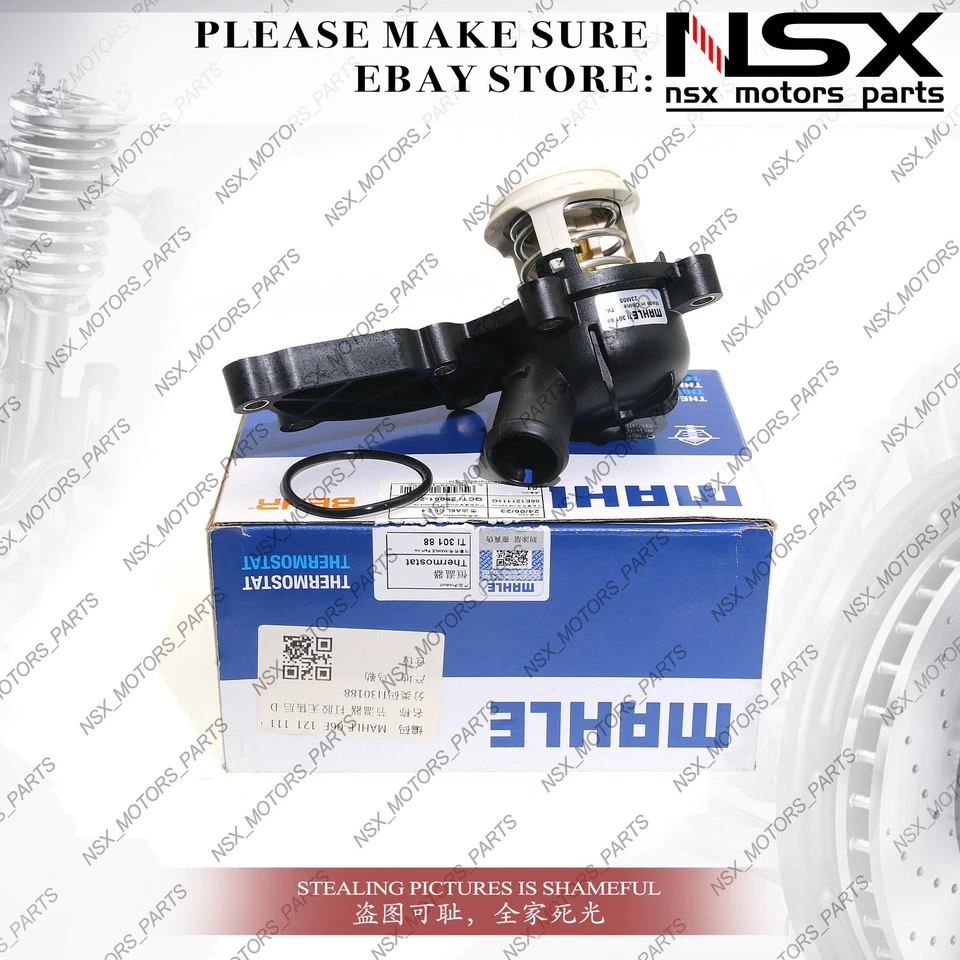 Engine Coolant Thermostat & Housing For Audi A4 A6 A8 Quattro 3.2 V6 06E121111G Foto 2 de 4