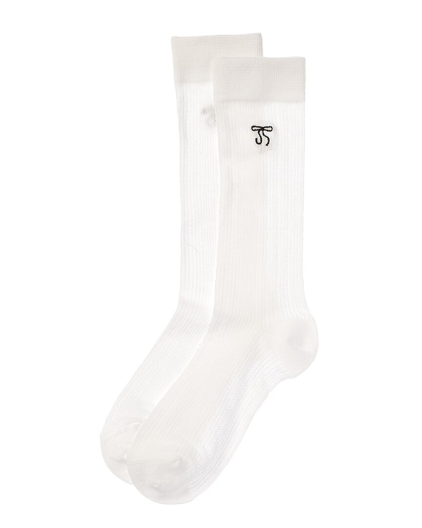 Носки с мягким бантом из ткани Jungle Kate на высоком каблуке, женские белые носки Os