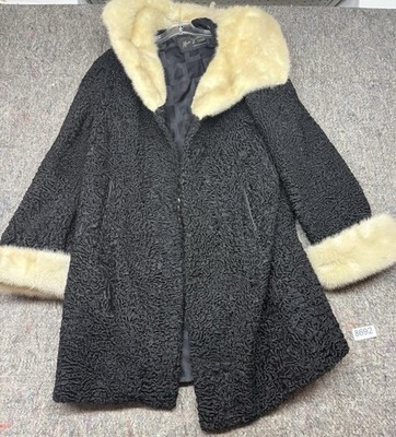 Vintage Furs by Al Zeller Fur Coat Swakara Size L
