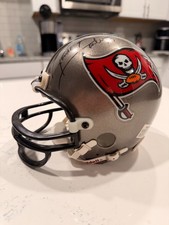 TB Buccaneers - Small Plastic Helmet - Signed by Ronde Barber + Martin Gramatica