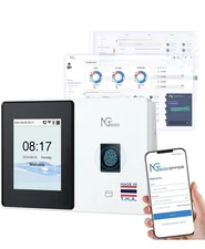 NGTeco Cloud-Based Time Clock, Fingerprint+RFID Time Clocks for Employees