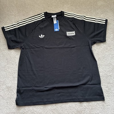 Adidas Originals Men's X Oasis TOUR 3-Stripes Tee Black 2XL XXL
