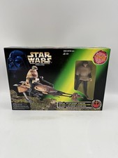 New  Star Wars Speeder Bike Luke Skywalker Power of the Force Endor Gear 1996