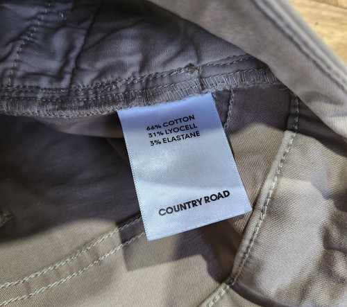 Country Road Sateen Jeans 8 Worn Once Stone Light Camel Skinny Pants Ankle CR - Picture 7 of 7