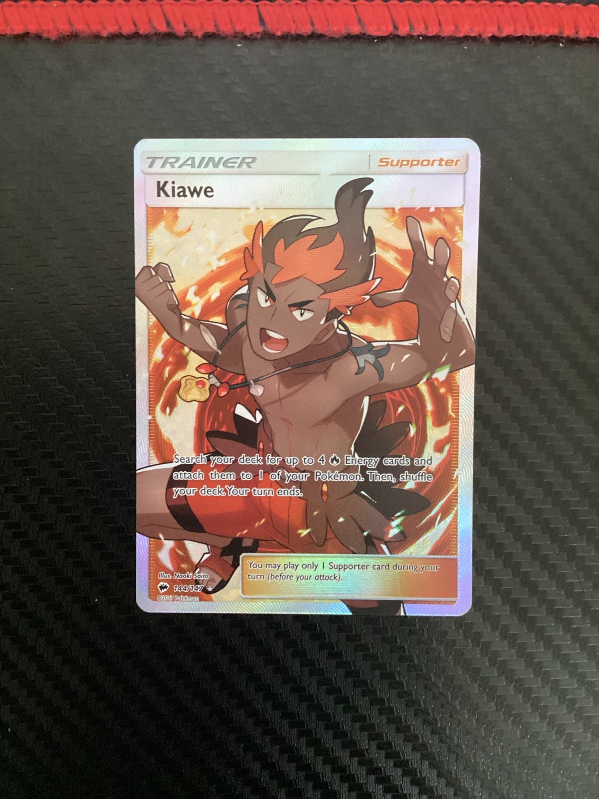 Kiawe 144/147 SM Burning Shadows Ultra Rare Pokemon NM