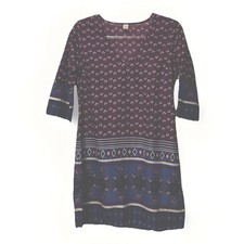 Old Navy Cotton Tunic Beach Swimsuit Cover Up Dress Women XS Purple Boho Hippie