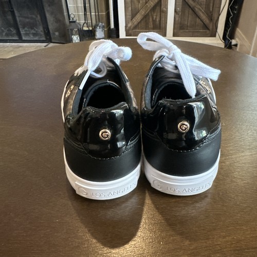 Zapatilla deportiva G by Guess Los Angeles para mujer marrón con logotipo con cordones punta redonda talla 7,5 usada en excelente estado - Imagen 5 de 15