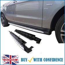 Running Boards Side Steps & Fitting Kit Fits Mercedes ML GLE W166 2012-2018 New
