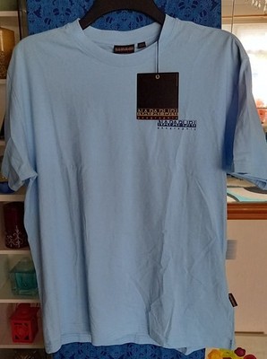 Napapijri Bollo Kurzarm Loose Fit Logo T-Shirt blau transparent (mehrere Größen)