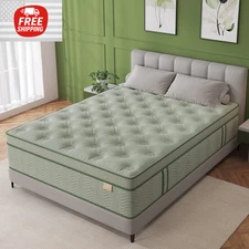 10" FULL Colchon Gel Memory Foam Hibrido Cama Full Hybrid Mattress Medium Firm