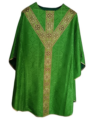 Slightly used GREEN GOTHIC CHASUBLE (Gammarelli)
