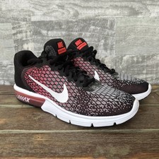 Zapatillas Nike Air Max Sequent 2 para mujer talla 9 rosa/negro/blanco 852465-004 usadas en excelente estado