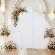 Spandex Half Moon Arch Cover Fitted Double Sided Stretchy Backdrop for Wedding