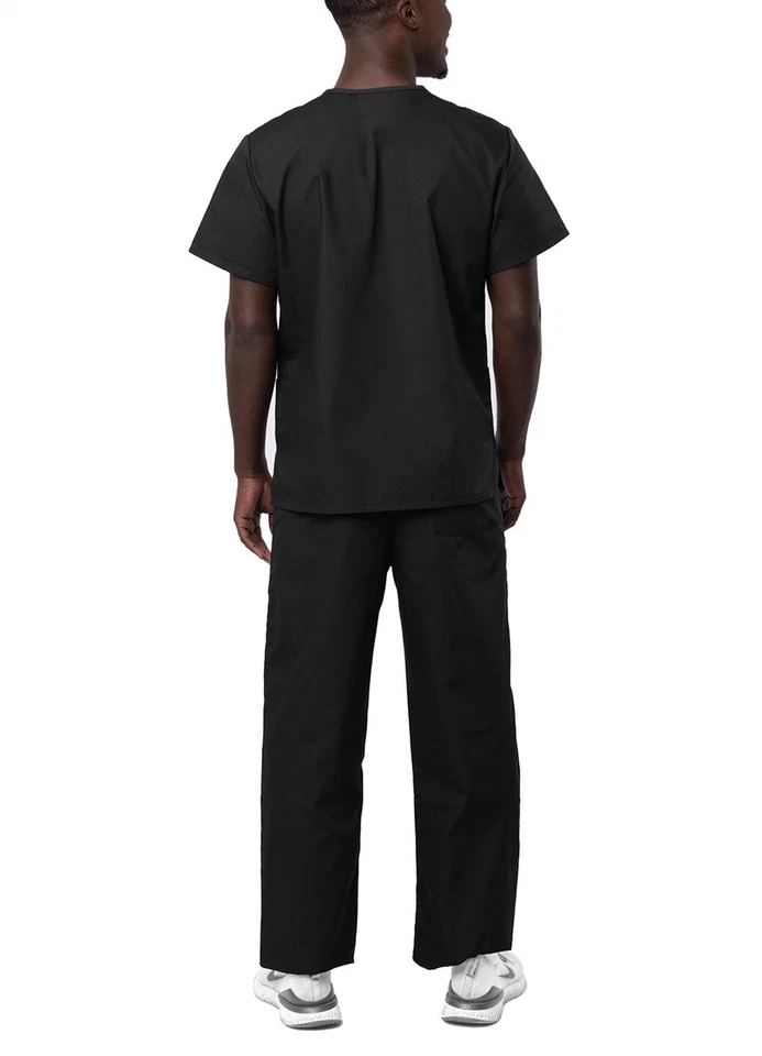 Adar Men Workwear Medical Nursing Doctor Uniform Scrub Set Uniform Shirt & Pants - Image 2 of 4
