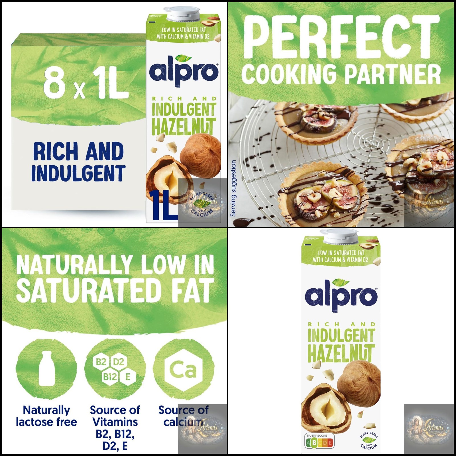 Alpro Hazelnut Drink - Plant-Based Long Life Dairy Free & Lactose Free