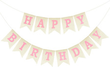 Happy Birthday Banner - NO DIY Happy Birthday Decorations