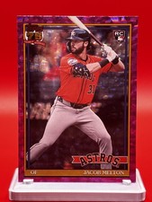 Topps 2026 Series 1- Jacob Melton Rookie Pink Crackle Foilboard #T91-56 Astros