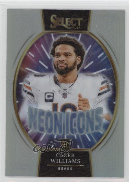 2024 Panini Select Neon Icons Silver Prizm Caleb Williams #4 3s8