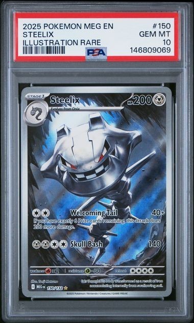 Steelix 150/132 Illustration Rare PSA 10 - 2025 Pokemon Mega