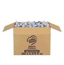 Nestle Coffee Mate Liquid Creamer Singles French Vanilla Creamer Non Dairy 360Pk