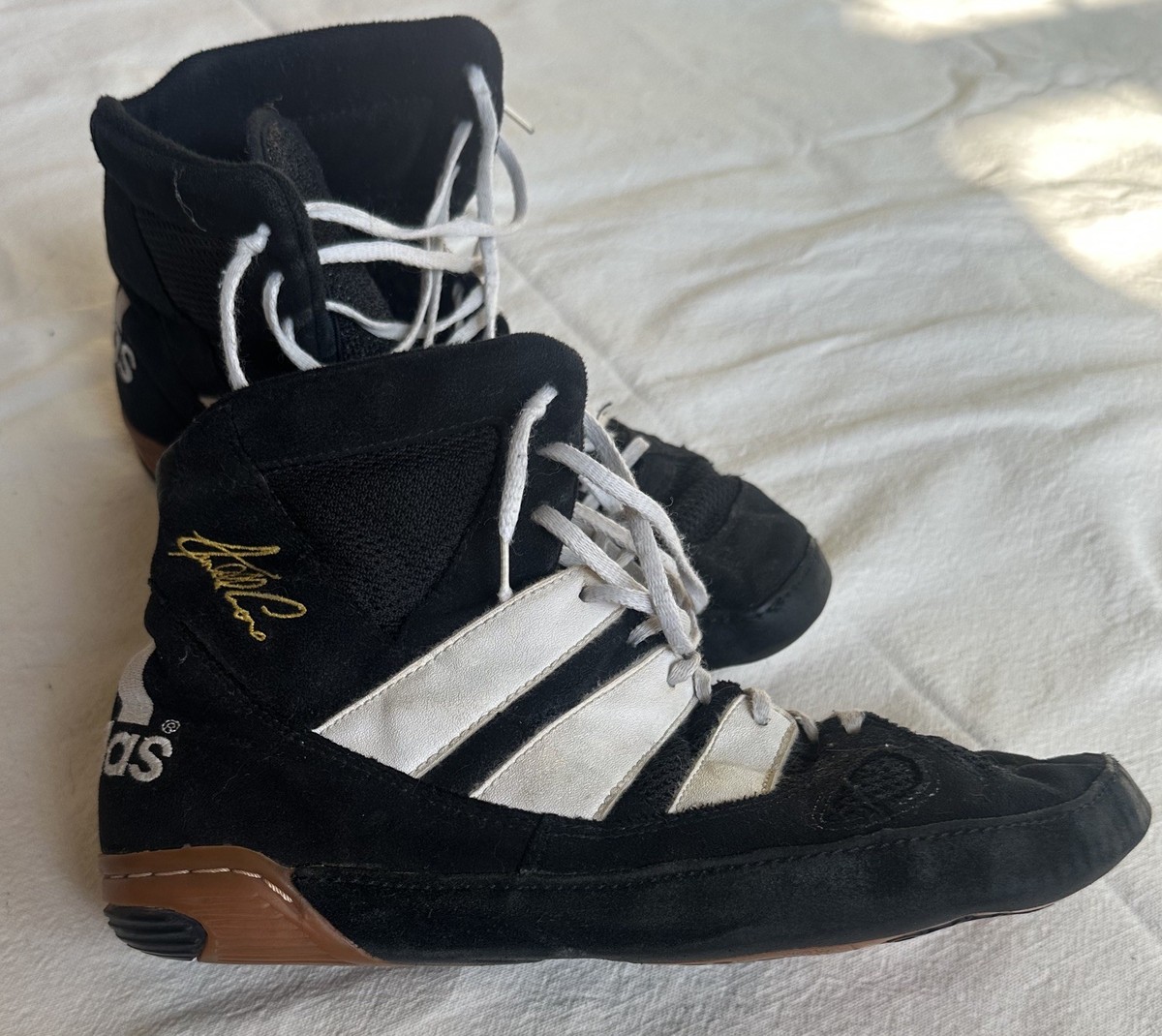 Vintage 1999 Kendall Cross Black Adistar Rare Wrestling Shoes Size