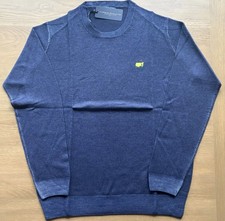 2026 Masters Clubhouse Collection Medium Merino Wool Navy Sweatshirt Augusta