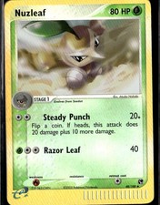 Nuzleaf Uncommon EX Sandstorm 48/100 Grass Reverse Holo Pokemon Card on eBay