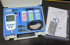 Apera Instruments SX711 Portable Handheld ph/mV/Temperature Meter Kit Data Log