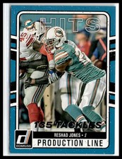 Reshad Jones 2016 Donruss Production Line Hits #4 Miami Dolphins