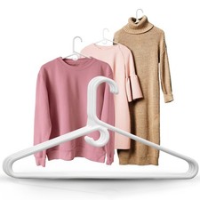White Plastic Hangers - White Super Heavy Duty Clothes Hanger, Thick Strong...