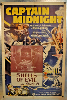 Capitano Mezzanotte Capitolo 8 Film Serie 1 Foglio Originale 1945