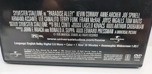 Paradise Alley (DVD, 1978) Sylvester Stallone, Tom Waits, Armand Assante - Imagen 3 de 6