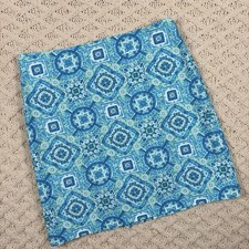 Talbots Women s A-line Skirt Size 8 Aqua Floral Medallion Print Above Knee NWT