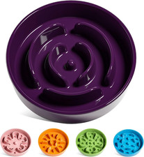 Dog Bowls Slow Feeder Ceramic, 1.5 Cup Slow Feeding Bowl for Small and Medium Br