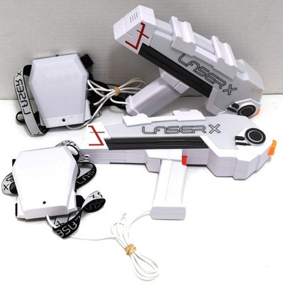 LOT OF 2 Laser X Revolution Two Player Long Range Laser Tag Gaming Blasters