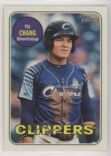 2018 Topps Heritage Minor League Edition Glossy Yu Chang #110 n1u