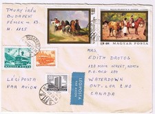 Stamps Hungary Envelope Budapest Karoly Celesztin 1980