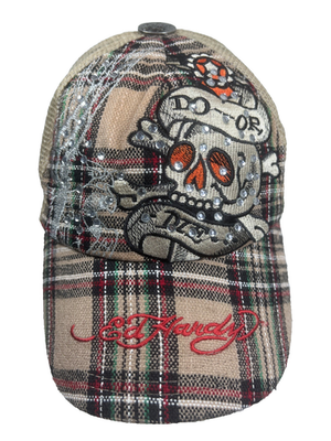 エドハーディ　タトゥー USA スカル　十字架　ドクロ　ビンテージ　アメリカ Ed Hardy Vintage Tattoo Wear Do or Die Skull and Crossbones Mesh