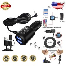 Advanced Radar Detector Power Supply, 6.5ft DC 3.5mm, Dual USB Charger