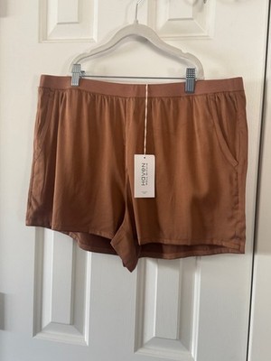 Haven Well Within by Talbots Brown Sleep Lounge Shorts Elastic Size Waist S Smal
