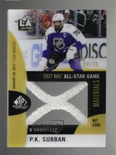 2017-18 SP Game Used NHL All-Star Material Net Cord 34/35 PK Subban #ASNC-PS 0c3