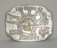 100 Years of Liberty 1884-1984 Statue of Liberty Belt Buckle