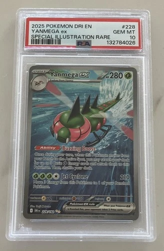 Yanmega ex PSA 10 228/182 SV10 Destined Rivals SIR Holo English 280 HP