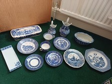 Vintage blue kitchen ware collection