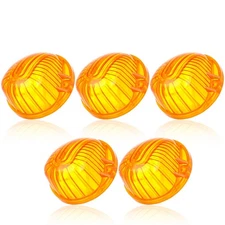 cciyu 5 AmberRound-Shape Cab Marker Light 9069A Lens For Chevrolet truck pick...