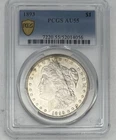 1893 P Morgan SILVER Dollar $1 PCGS AU55 About Uncirculated Great Rare Date Coin