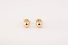 14k Yellow Gold Ball Stud Earrings 0.56g.