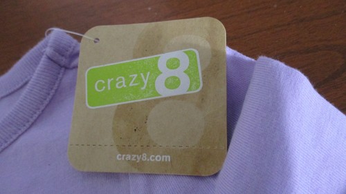 CRAZY 8~ Lavender LONG SLEEVE LOVE T-SHIRT TOP Girls XS (4) ~ NWT (cw) - Picture 3 of 4
